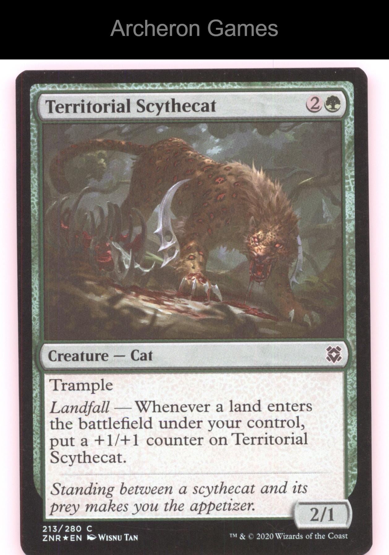 Territorial Scythecat 213 C MTG Card Zendikar Rising