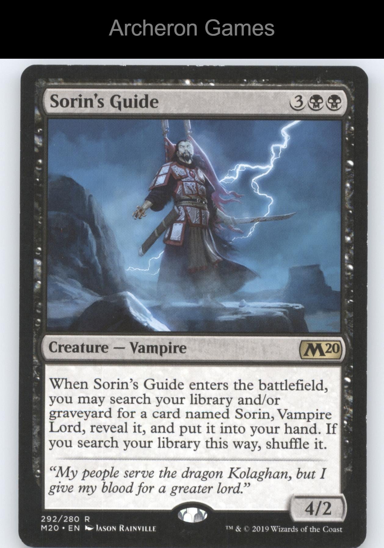 Sorin's Guide 292 R MTG Card Core Set 2020