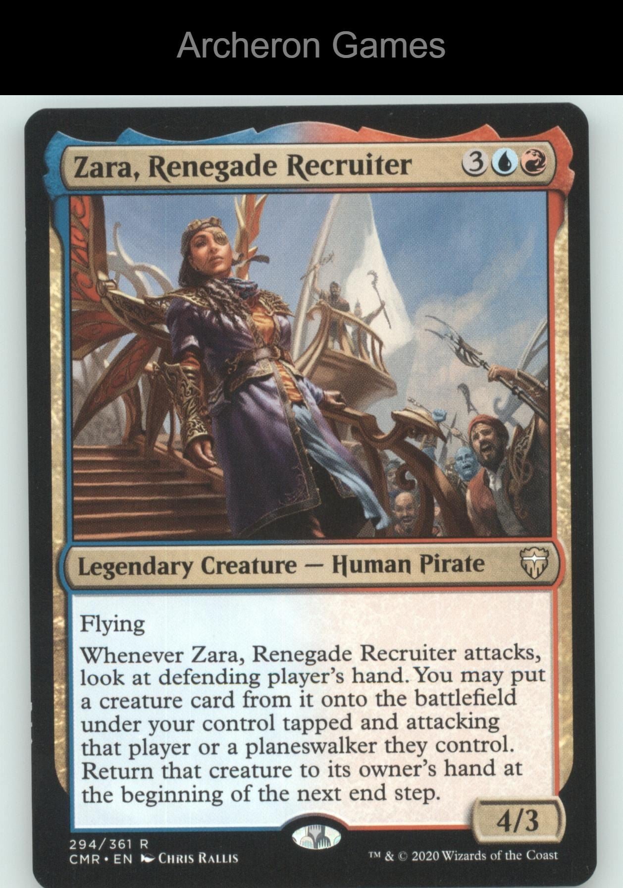 Zara, Renegade Recruiter 294 R MTG Card Commander Legends
