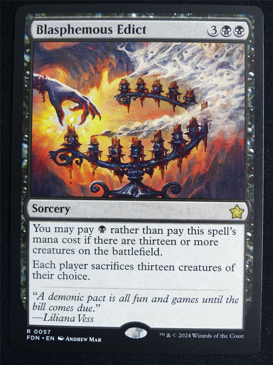Blasphemous Edict - FDN - Mtg Card #4MY