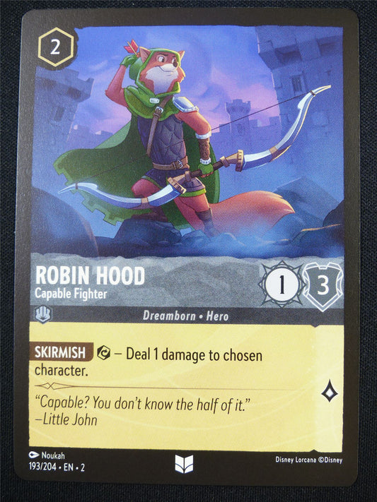 Robin Hood Capable Fighter 193/204 - Lorcana Card #4OF