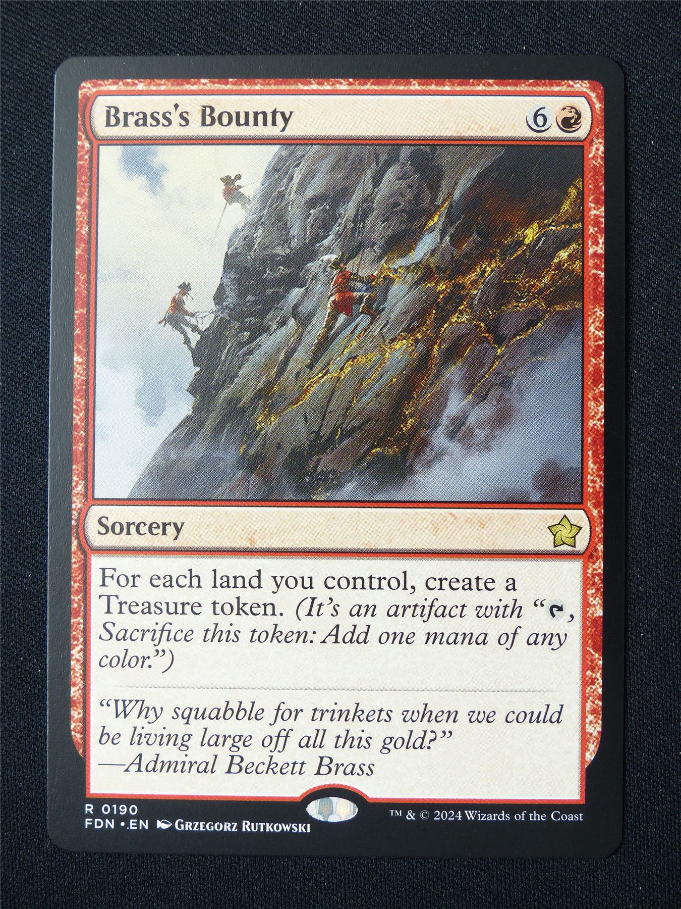 Brass's Bounty - FDN - Mtg Card #4QS