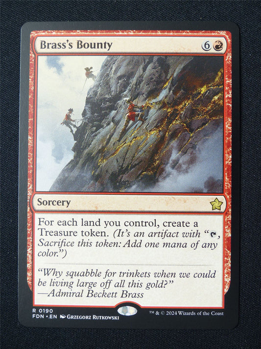 Brass's Bounty - FDN - Mtg Card #4QS