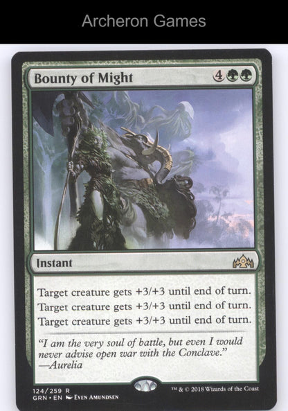 Bounty of Might 124 R MTG Card Guilds of Ravnica