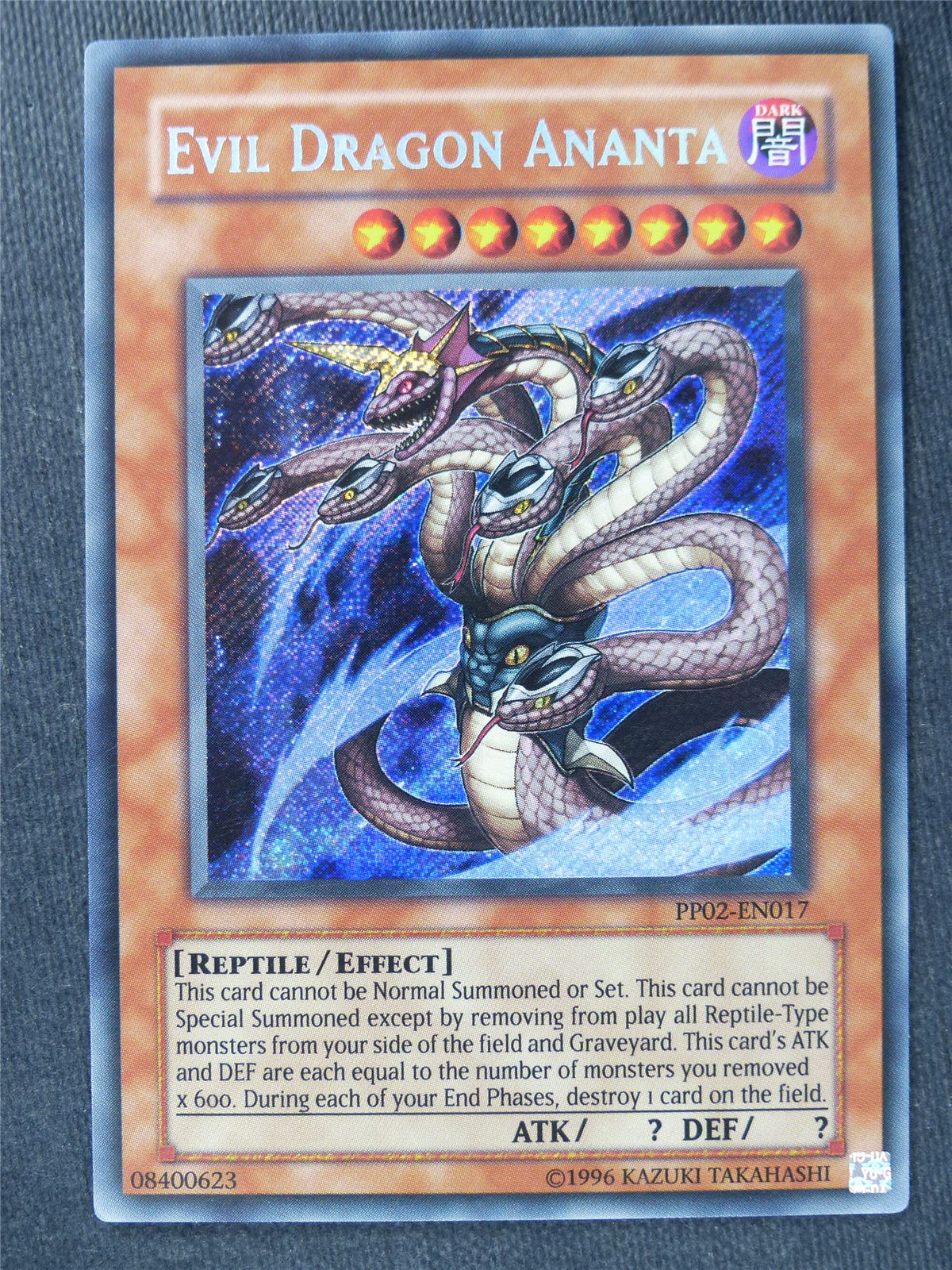 Evil Dragon Ananta PP02 Secret Rare - Yugioh Cards #6U