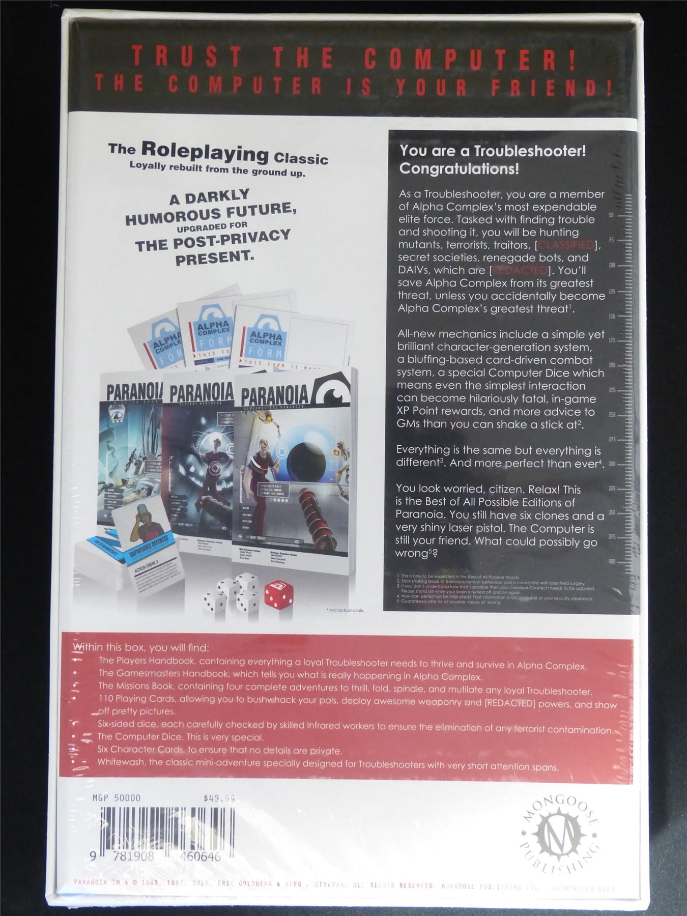 Paranoia Red Clearance Edition - Roleplay Starter Set #184