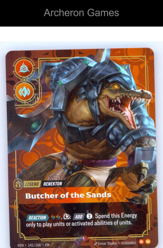 Renekton - Butcher of the Sands VEN 141/166 R Vendetta Riftbound Card