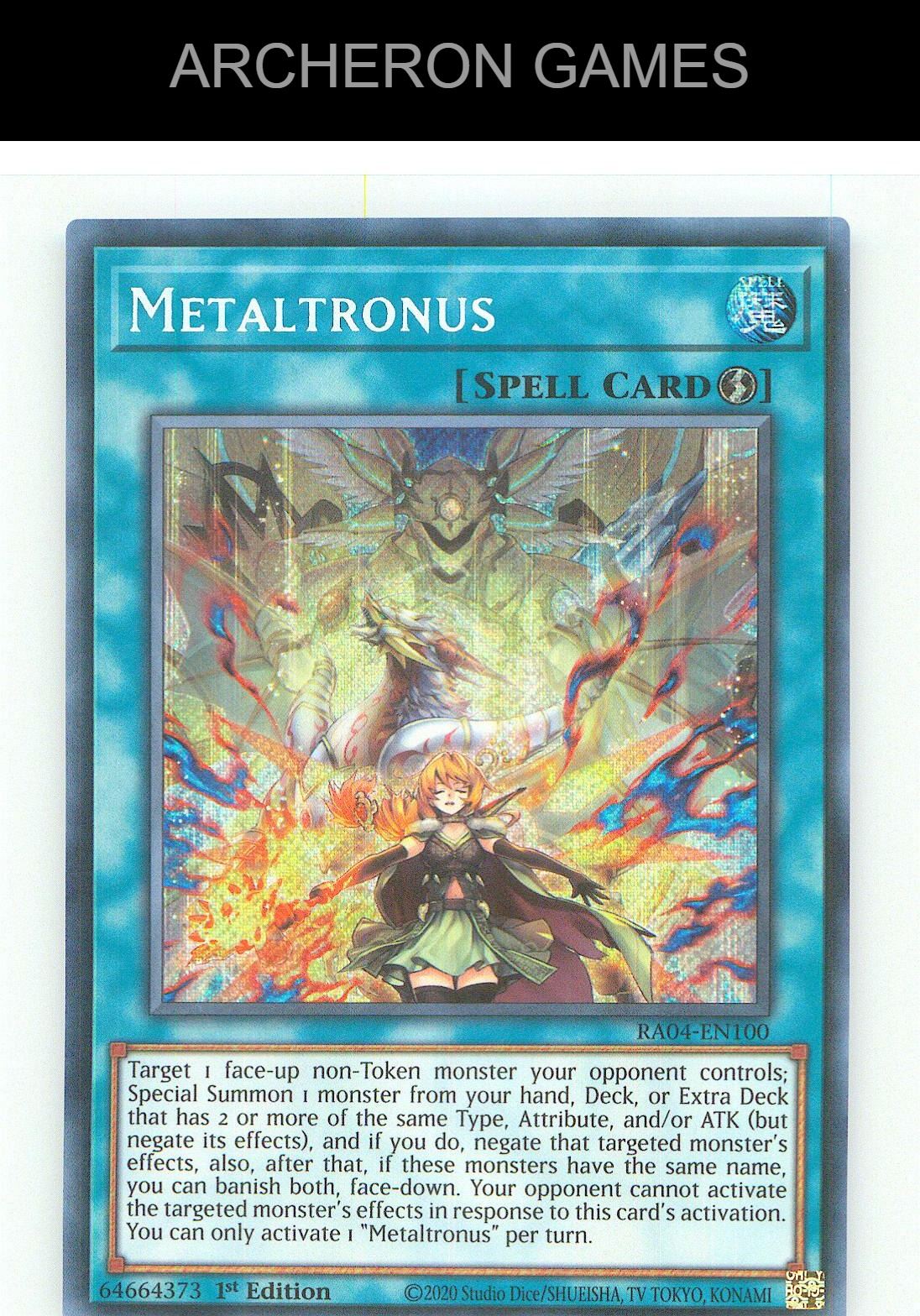 Metaltronus (Secret Rare) SEC YUGIOH Card 1st Edition