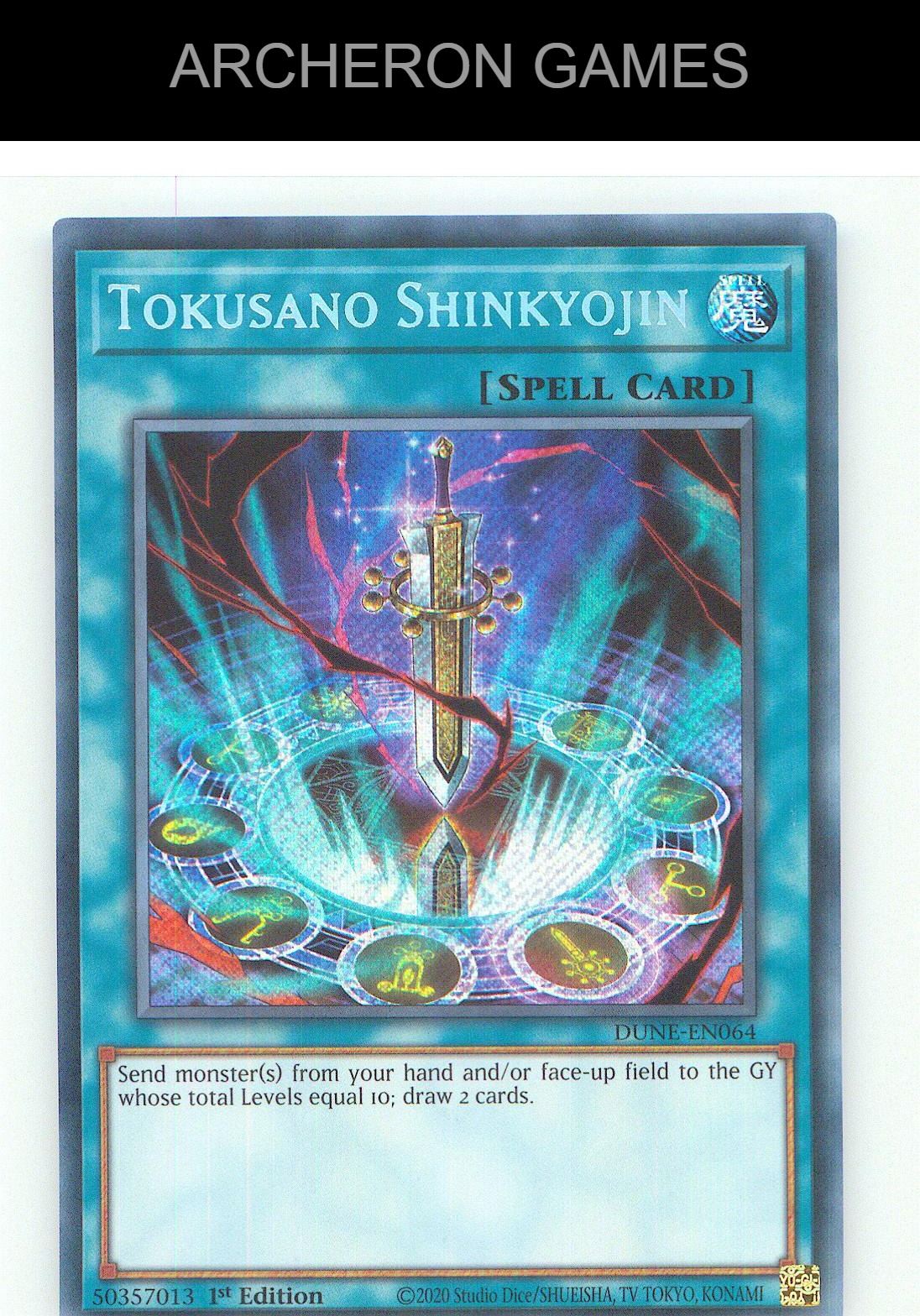 Tokusano Shinkyojin SEC YUGIOH Card 1st Edition
