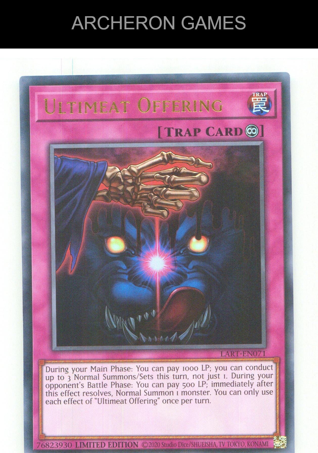 Ultimeat Offering UR YUGIOH Card Limited