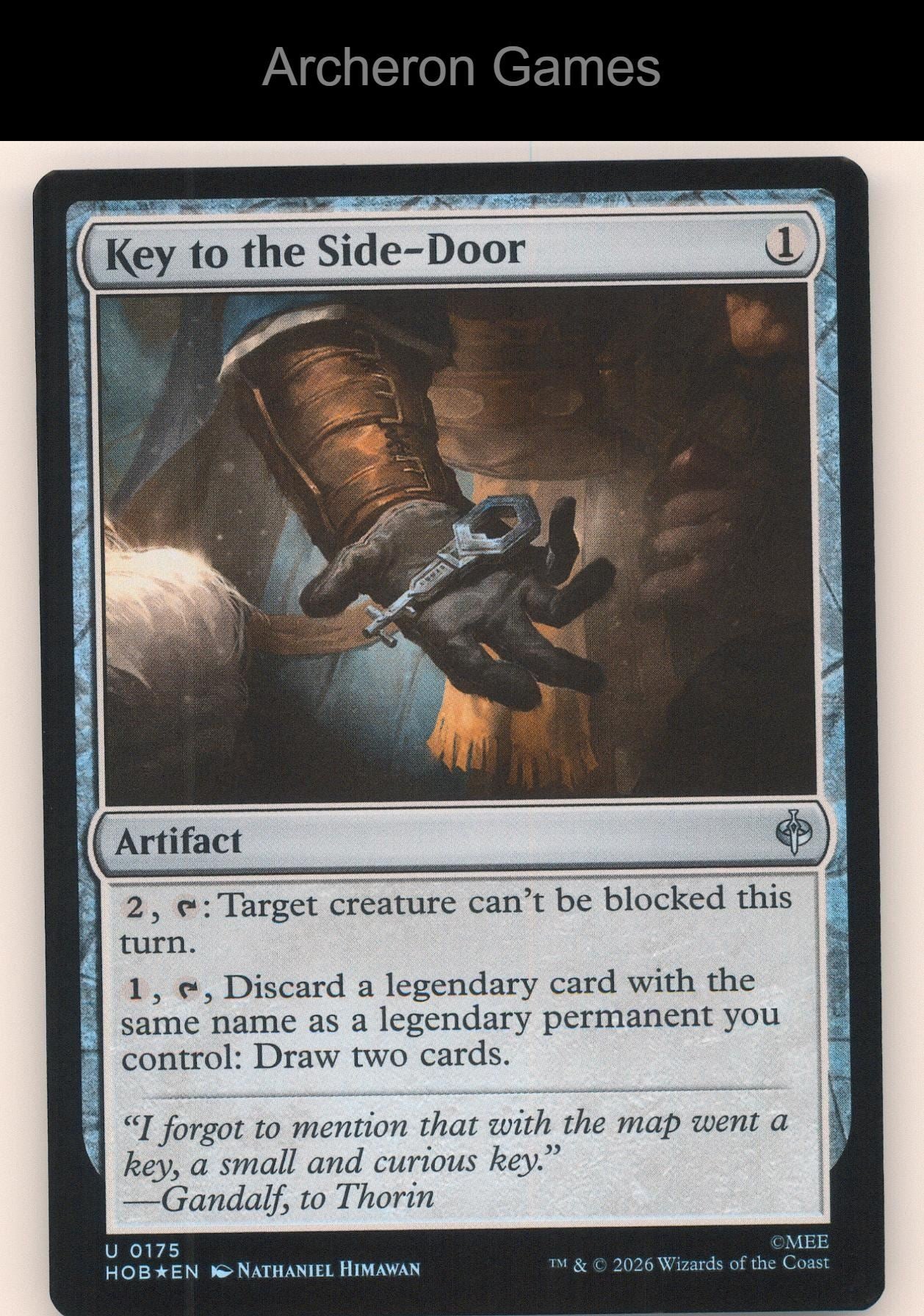 Key to the Side-Door HOB 175 UC MTG Card The Hobbit