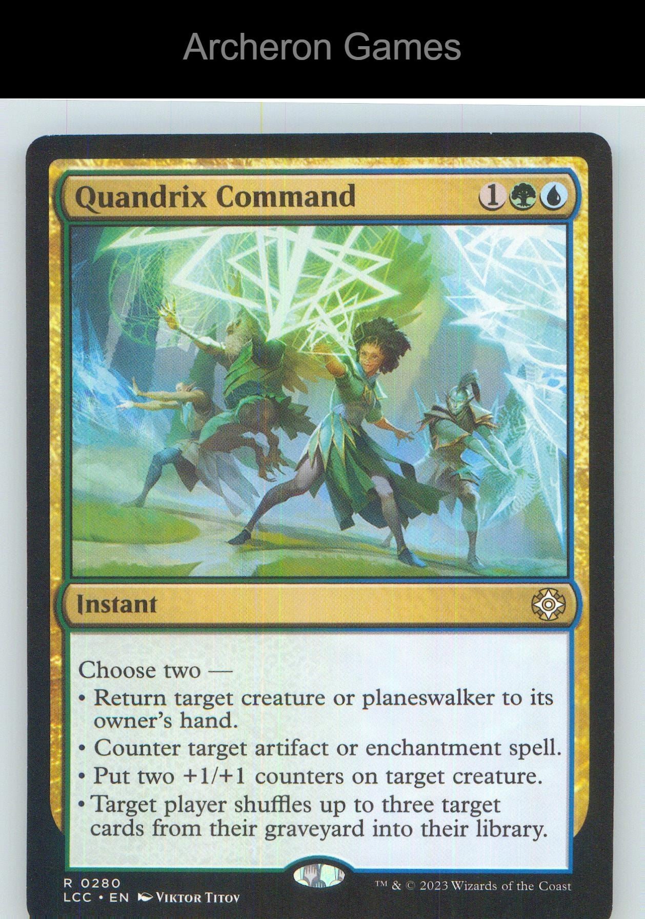 Quandrix Command LCC 280 R MTG Card NM/EX+