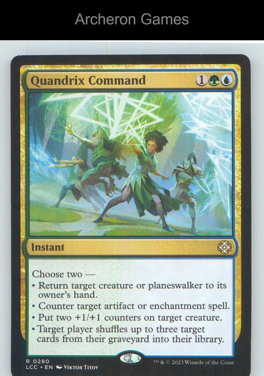 Quandrix Command LCC 280 R MTG Card NM/EX+