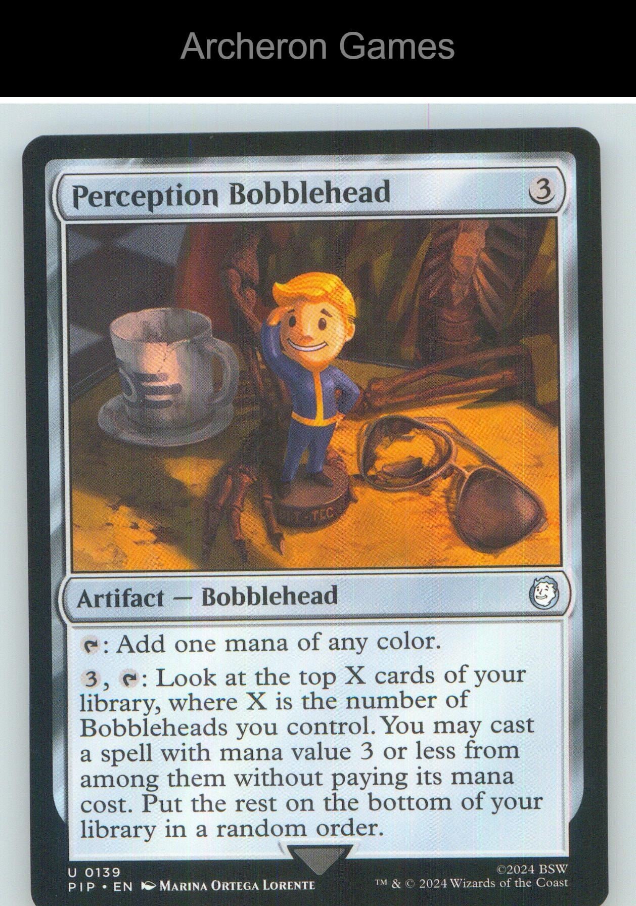 Perception Bobblehead PIP 139 UC MTG Card NM/EX+