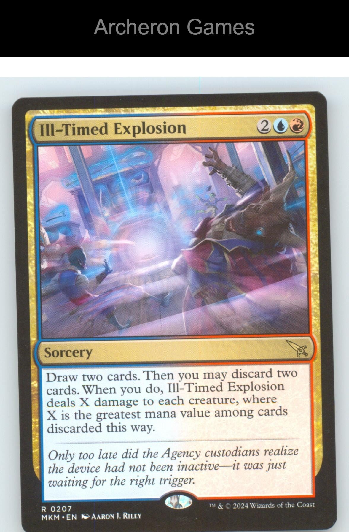 Ill-Timed Explosion MKM 207 R MTG Card NM/EX+