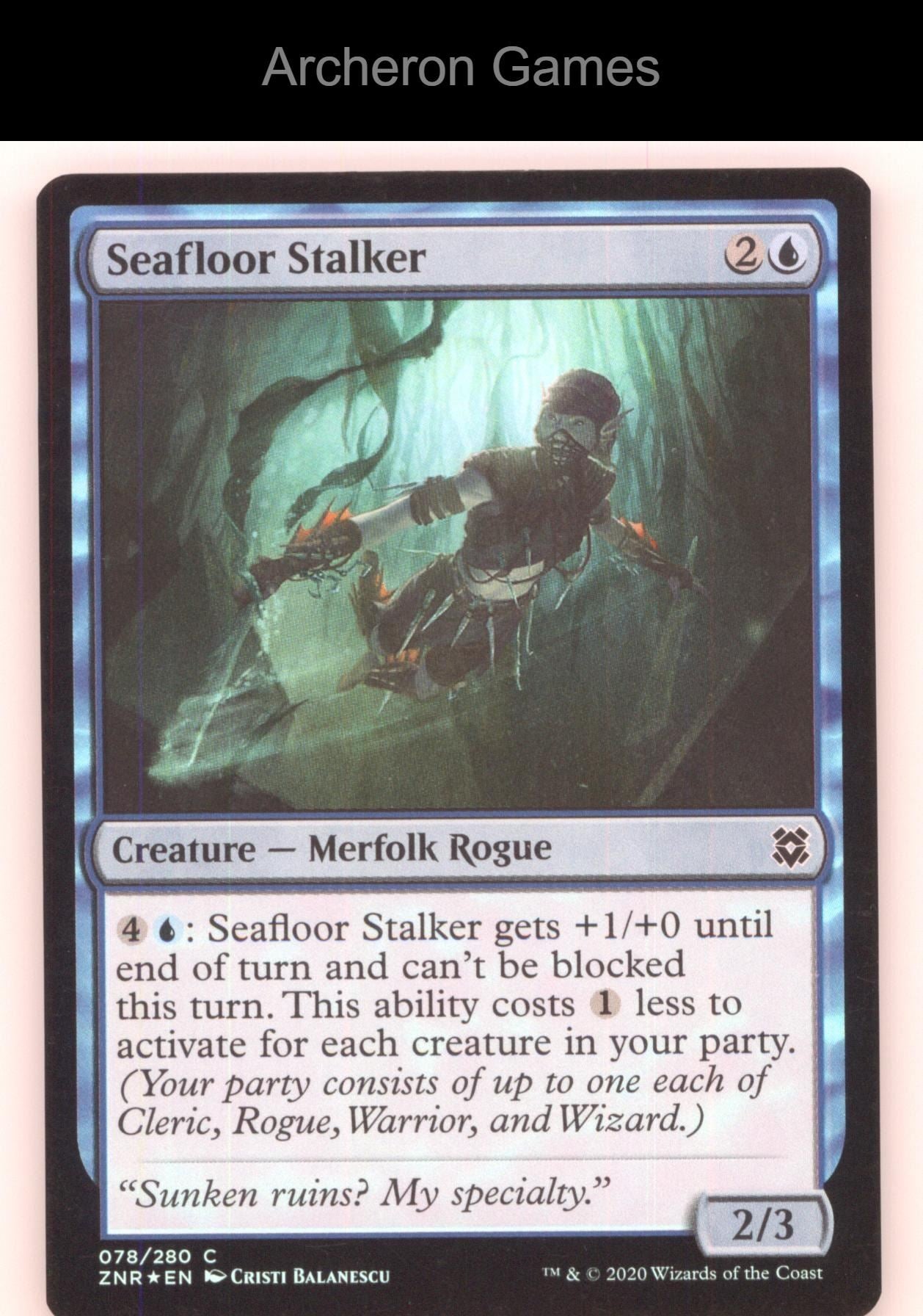 Seafloor Stalker 78 C MTG Card Zendikar Rising
