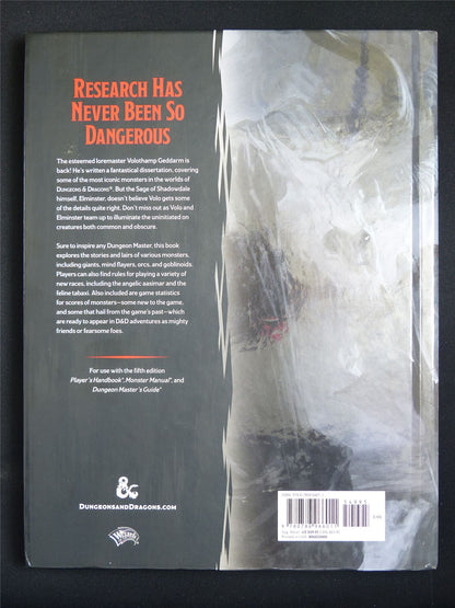 D&D 5e Volo's Guide to Monsters - Dungeons & Dragons Hardback #5W9