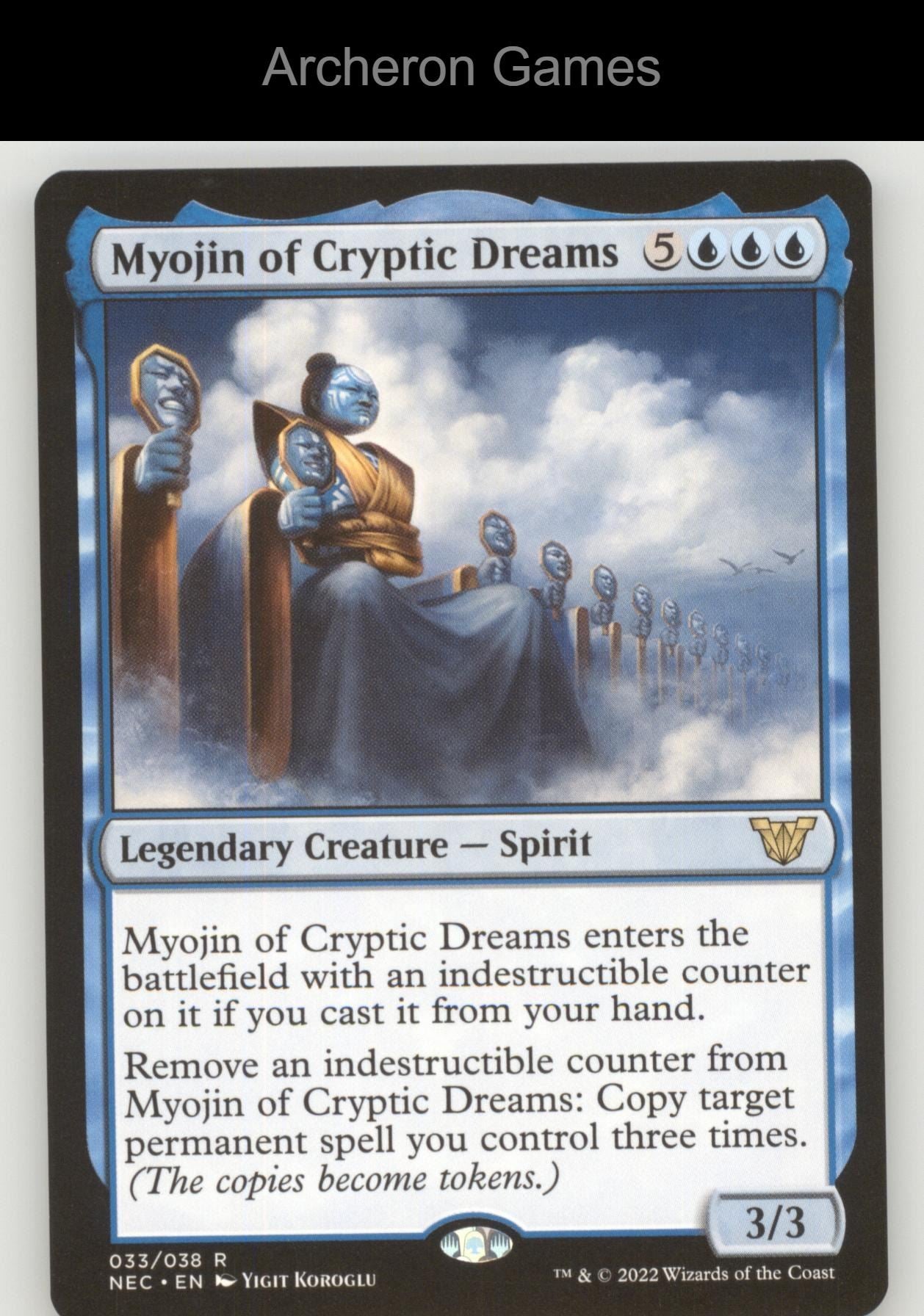 Myojin of Cryptic Dreams 33 R MTG Card Commander: Kamigawa: Neon Dynasty