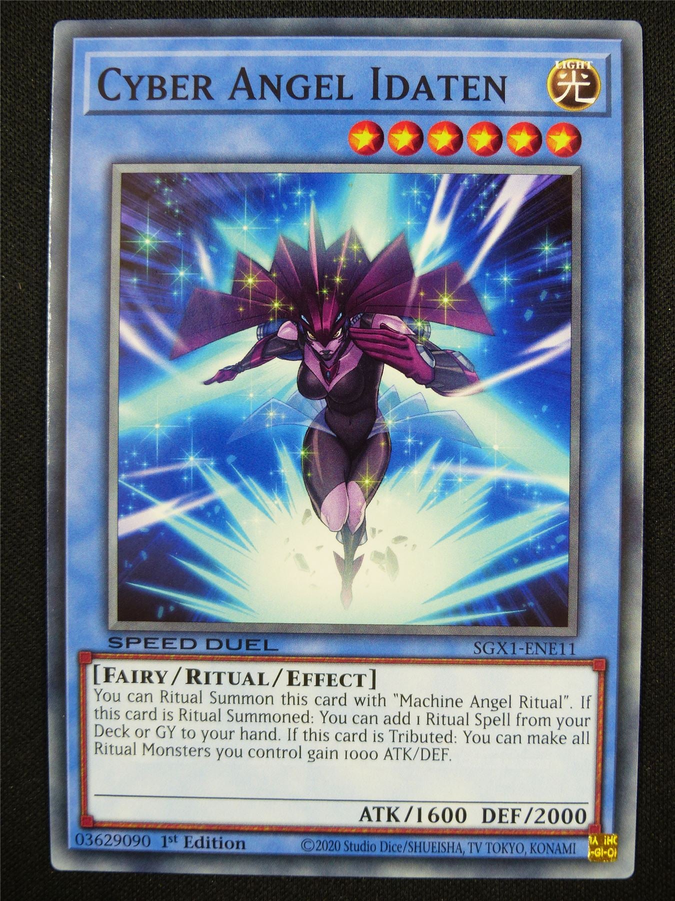 Cyber Angel Idaten SGX1 Mint - 1st ed Yugioh Card #1IE