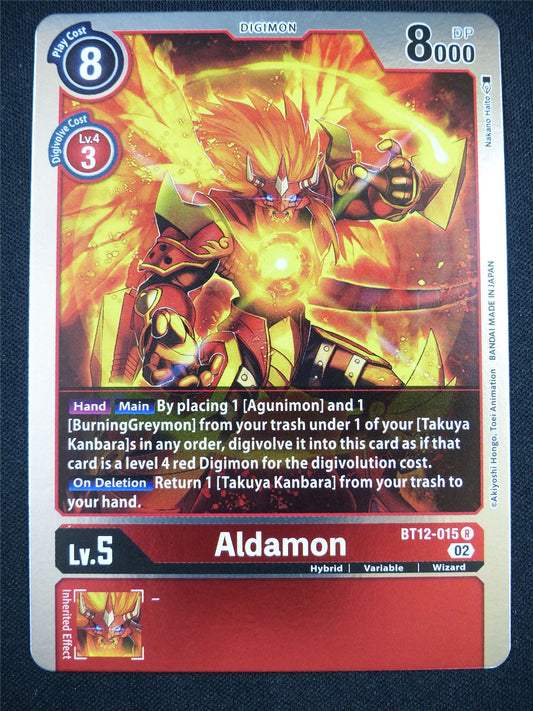 Aldamon BT12-015 R - Digimon Card #KD