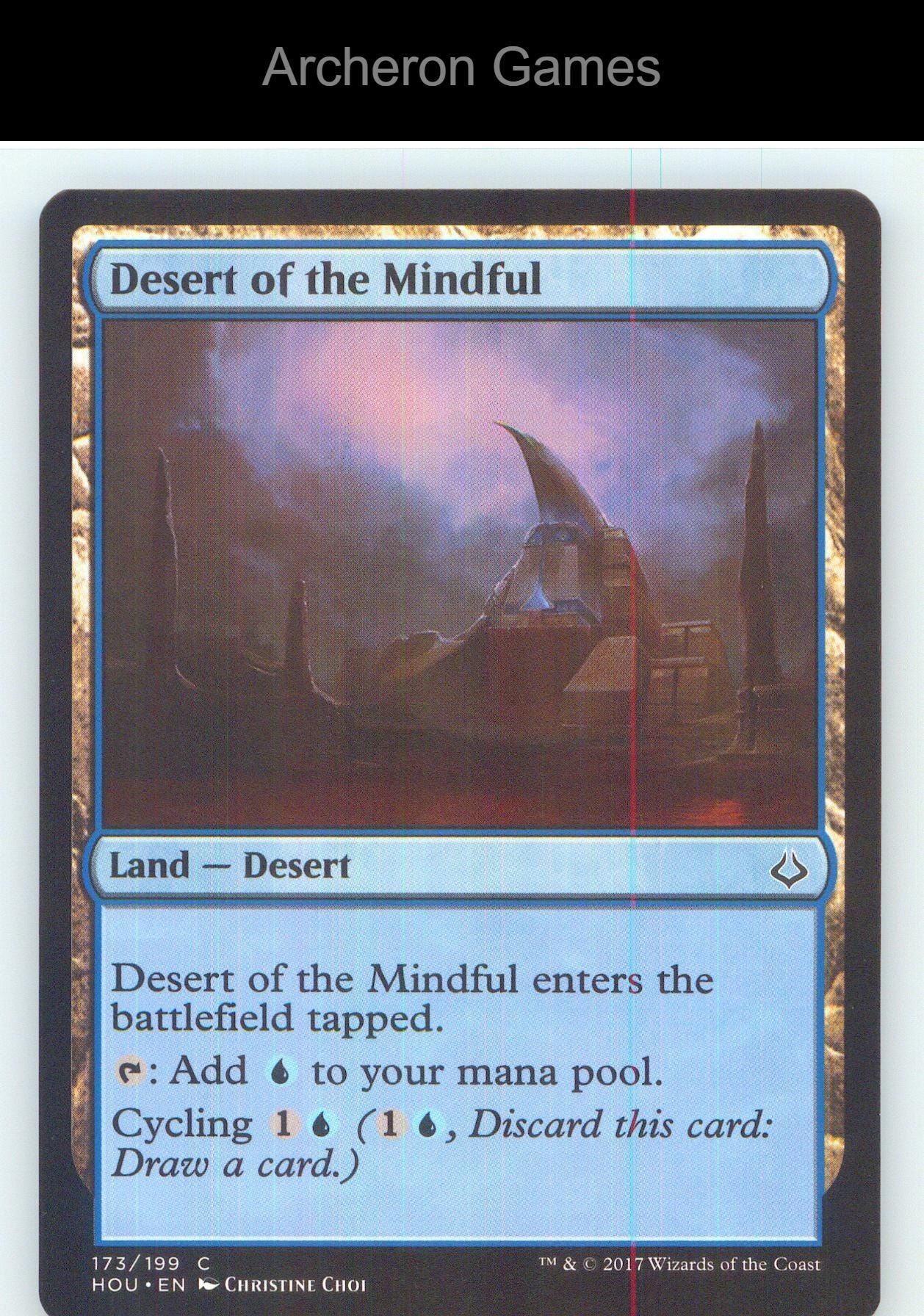 Desert of the Mindful HOU 173 C MTG Card NM/EX+