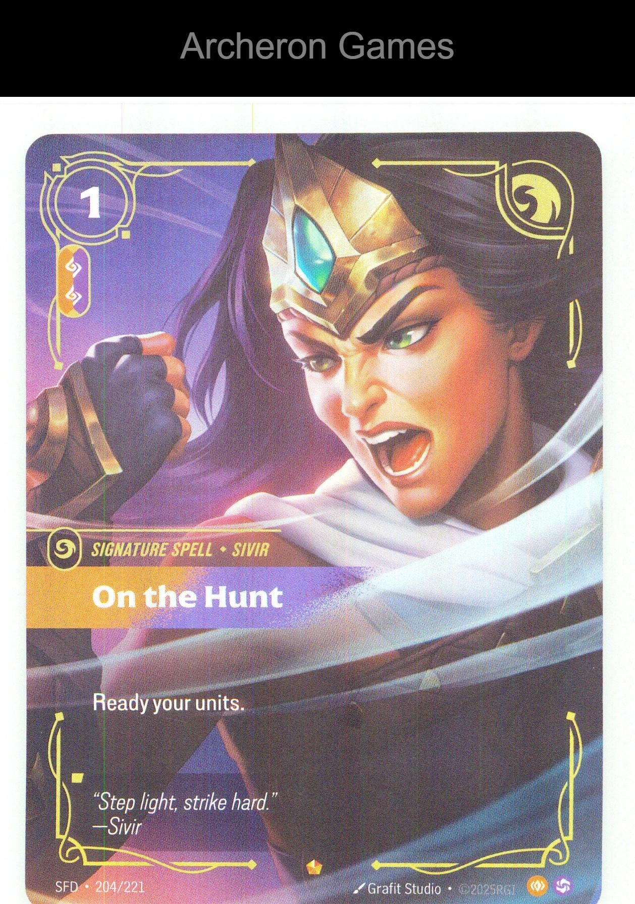On the Hunt SFD 204/221 Epic Spiritforged Riftbound Card Foil