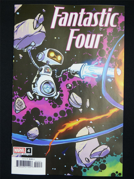 FANTASTIC Four #4 Skottie Young Variant - Dec 2025 Marvel Comic #5D8