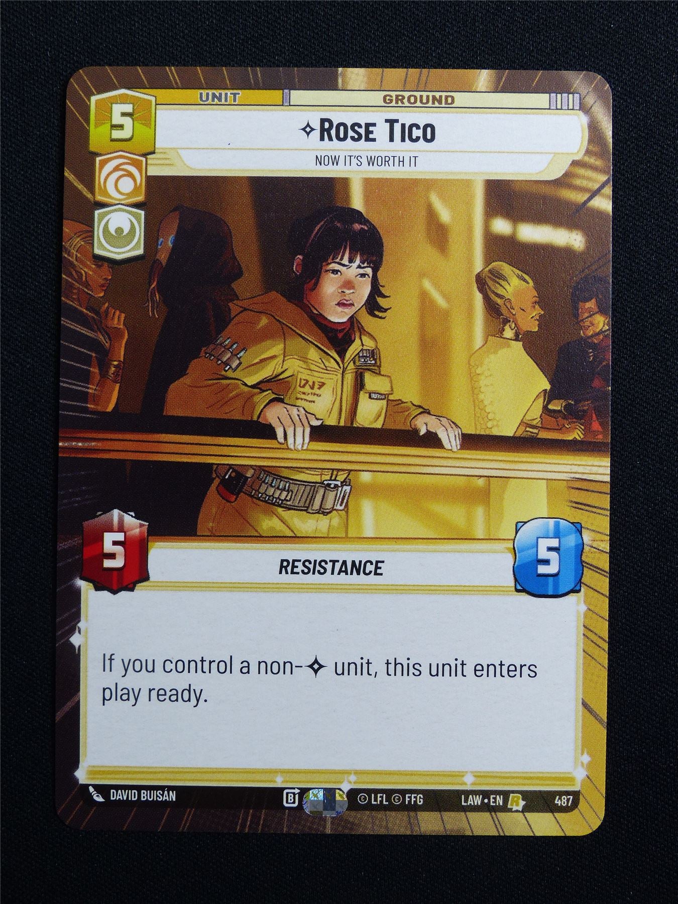 Rose Tico 487 Hyperspace - Star Wars Unlimited Card #15O