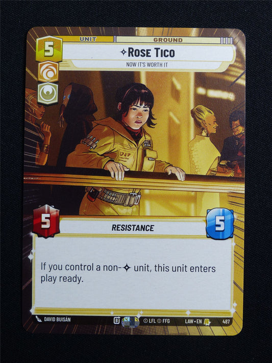 Rose Tico 487 Hyperspace - Star Wars Unlimited Card #15O