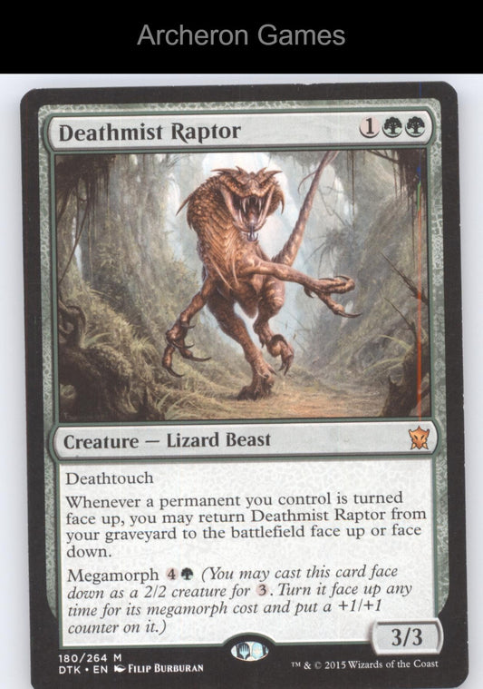 Deathmist Raptor 180 Mythic MTG Card Dragons of Tarkir