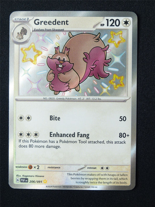 Greedent 206/091 Shiny Holo - Pokemon Card #5XP