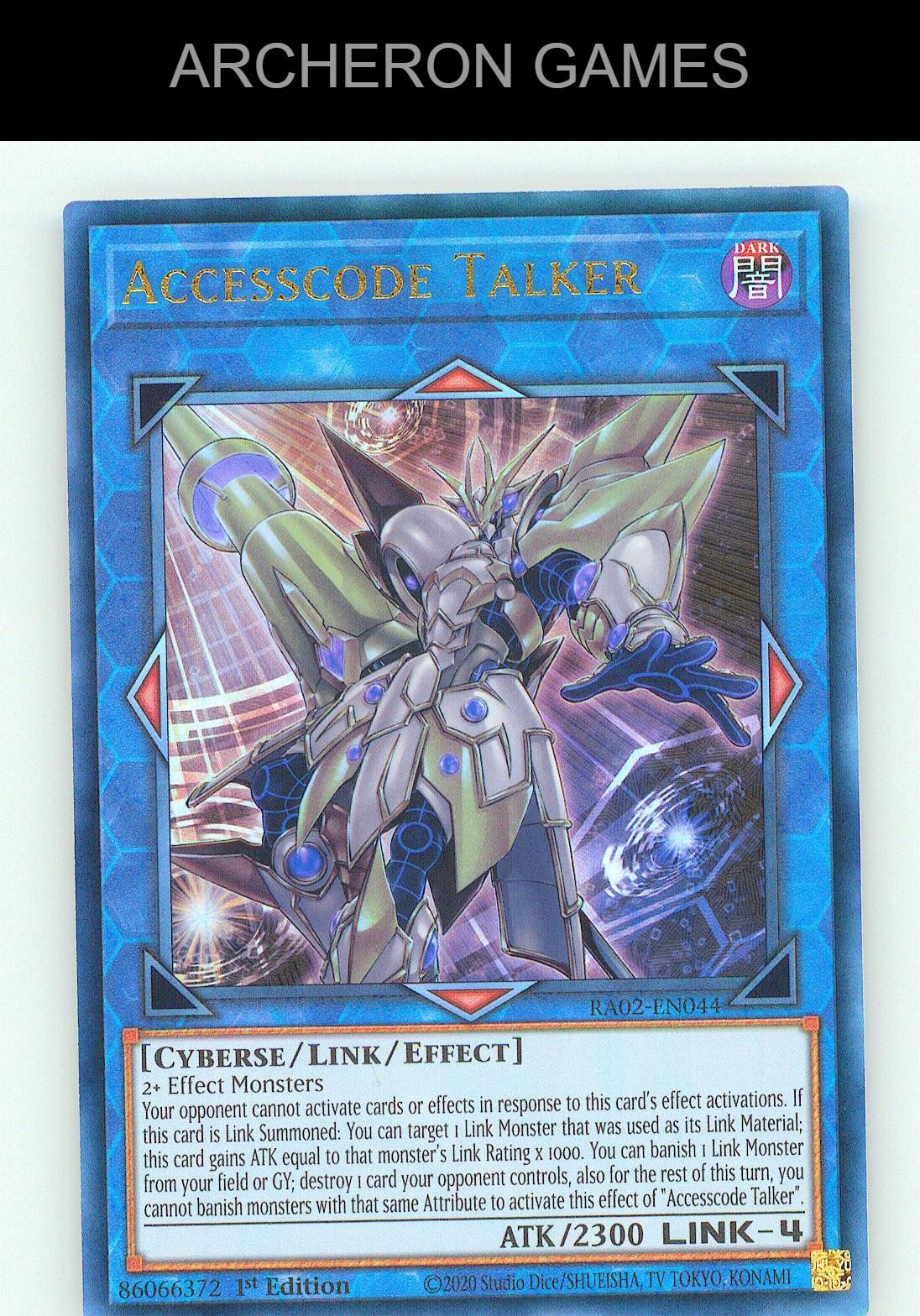 Accesscode Talker (PCR) Prismatic Collector's Rare YUGIOH Card