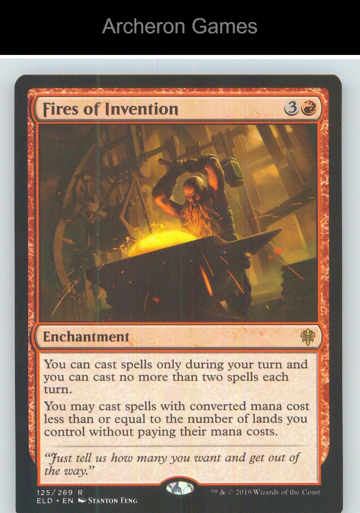 Fires of Invention ELD 125 R MTG Card NM/EX+