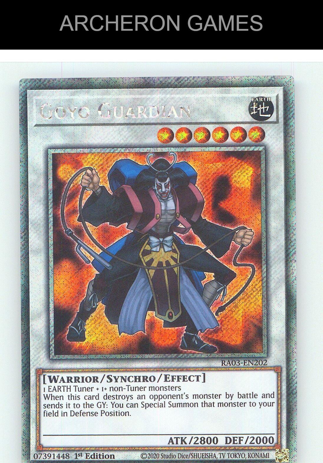 Goyo Guardian (Platinum Secret Rare) YUGIOH Card 1st Edition