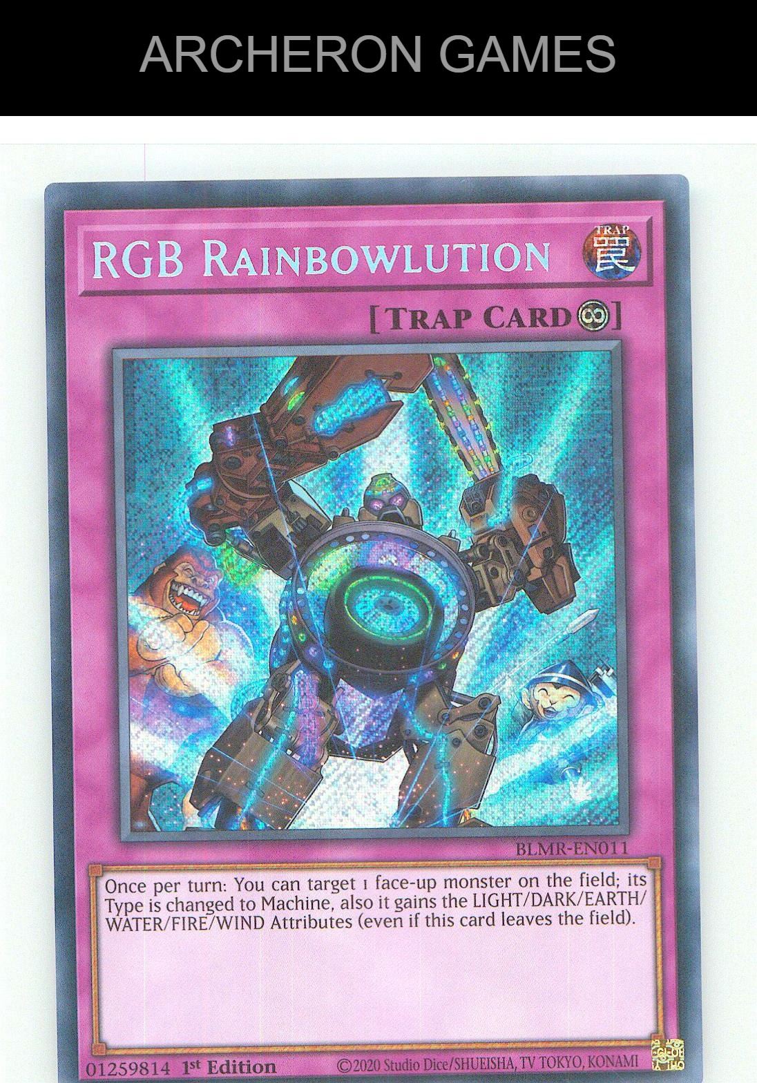 RGB Rainbowlution SEC YUGIOH Card 1st Edition