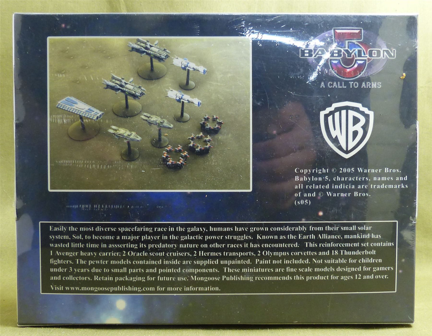 Classic Metal Earth Alliance Reinforcements sealed box set - Babylon 5: Call to Arms Miniatures #2LW