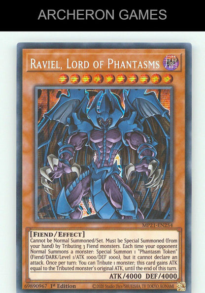Raviel, Lord of Phantasms SEC YUGIOH Card