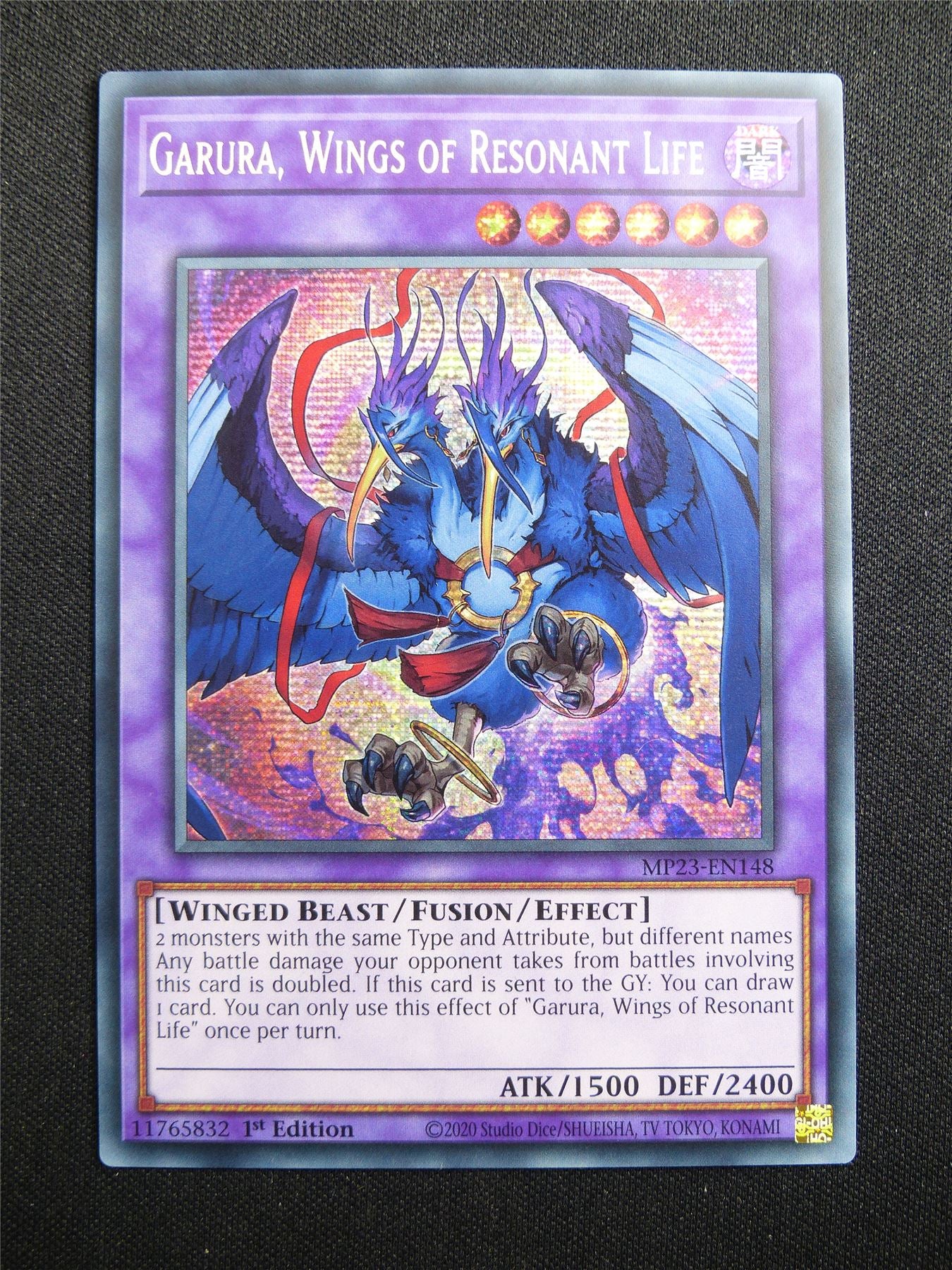 Garura Wings of Resonant Life MP23 Secret Rare - 1st ed Yugioh Card #3IA