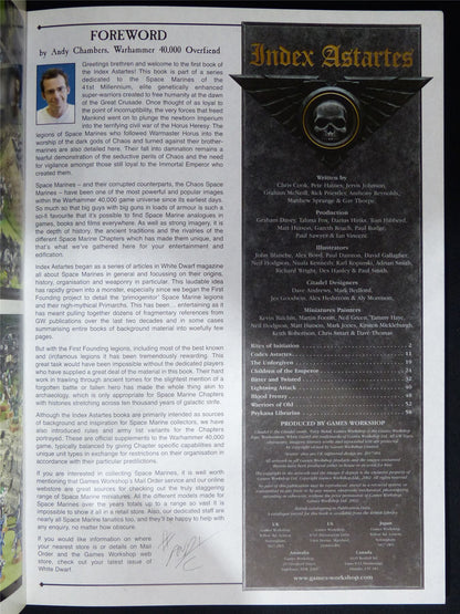 Index Astartes 2002 Softback - Warhammer 40K #1P0