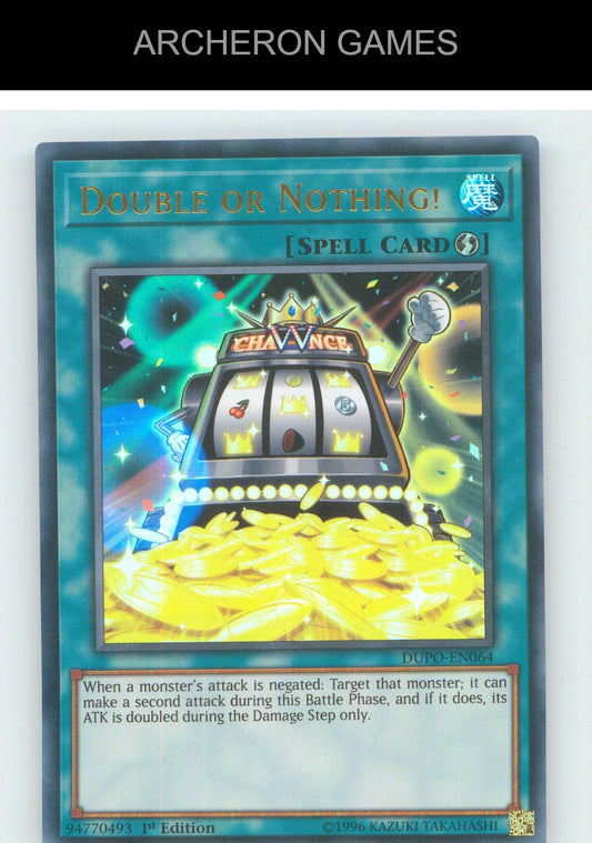 Double or Nothing! UR YUGIOH Card Unlimited