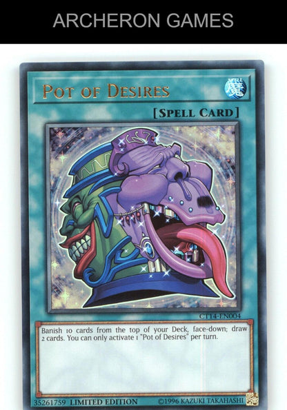 Pot of Desires (CR) Ultra Rare YUGIOH Card