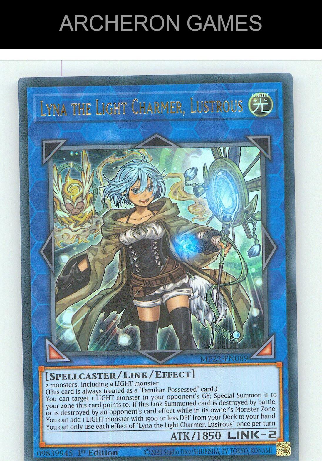 Lyna the Light Charmer, Lustrous Ultra Rare YUGIOH Card 1st Edition
