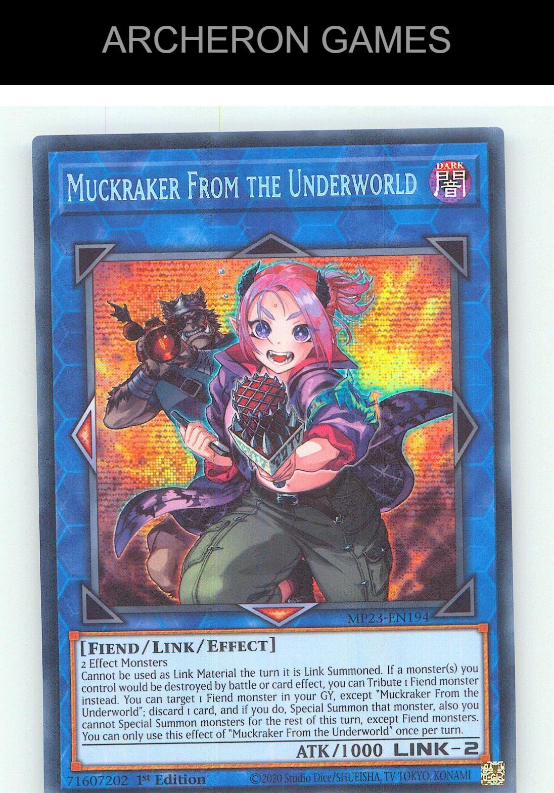 Muckraker From the Underworld Prismatic Secret Rare YUGIOH Card 1st Edition