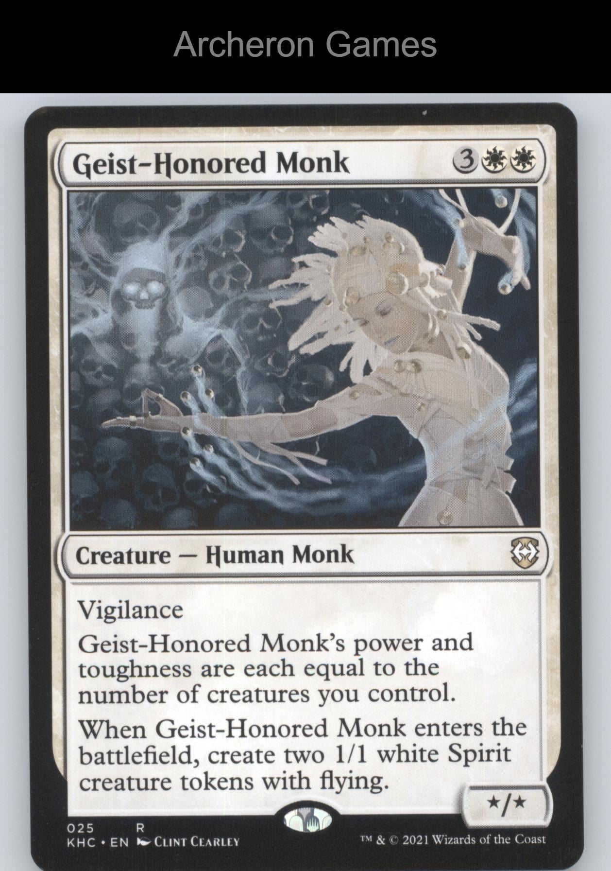Geist-Honored Monk 25 R MTG Card Commander: Kaldheim