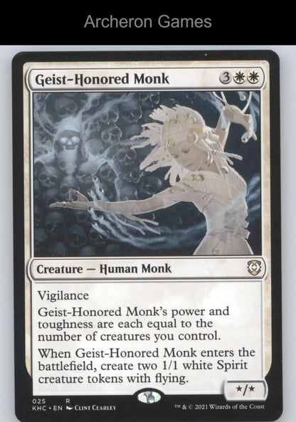 Geist-Honored Monk 25 R MTG Card Commander: Kaldheim