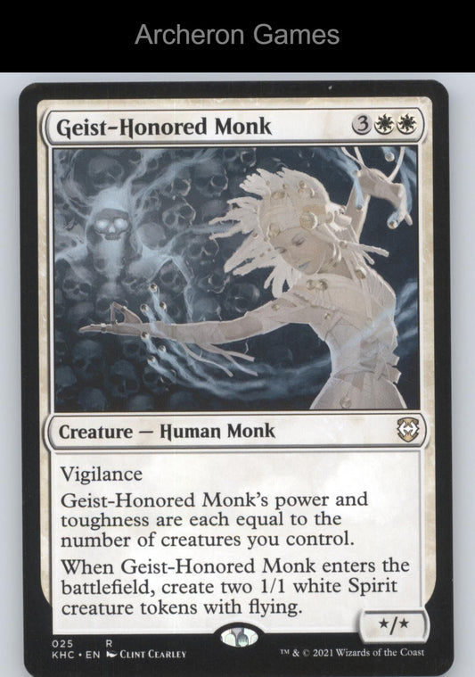 Geist-Honored Monk 25 R MTG Card Commander: Kaldheim