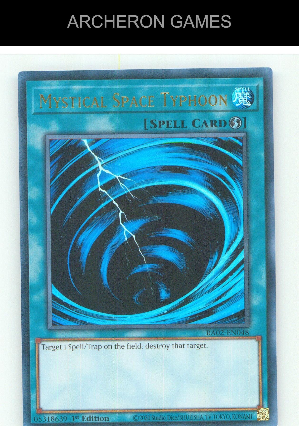 Mystical Space Typhoon (UR) UR YUGIOH Card 1st Edition