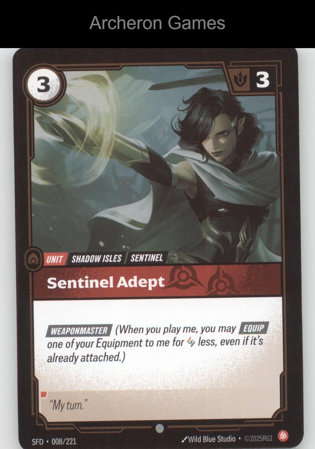 Sentinel Adept SFD 008/221 C  Card Spiritforged