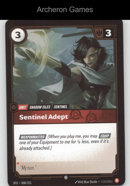 Sentinel Adept SFD 008/221 C  Card Spiritforged