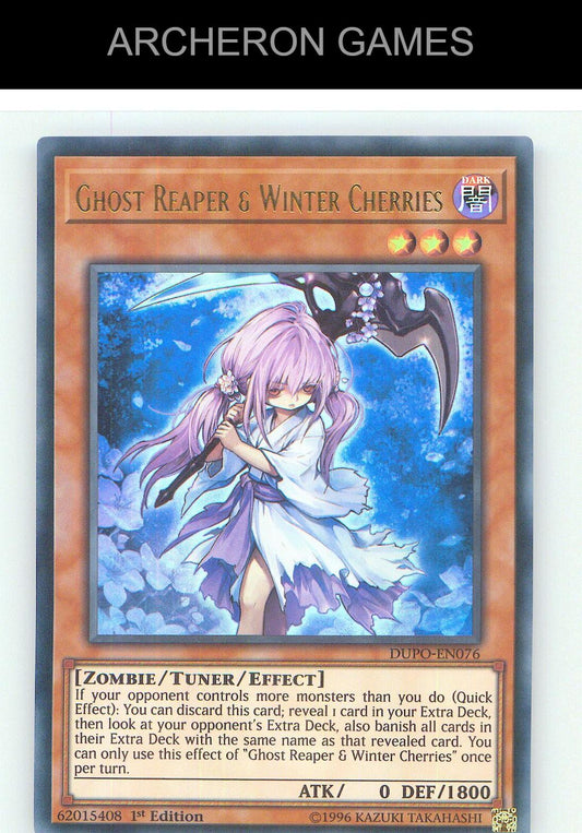 Ghost Reaper & Winter Cherries Ultra Rare YUGIOH Card Unlimited
